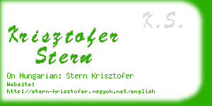krisztofer stern business card